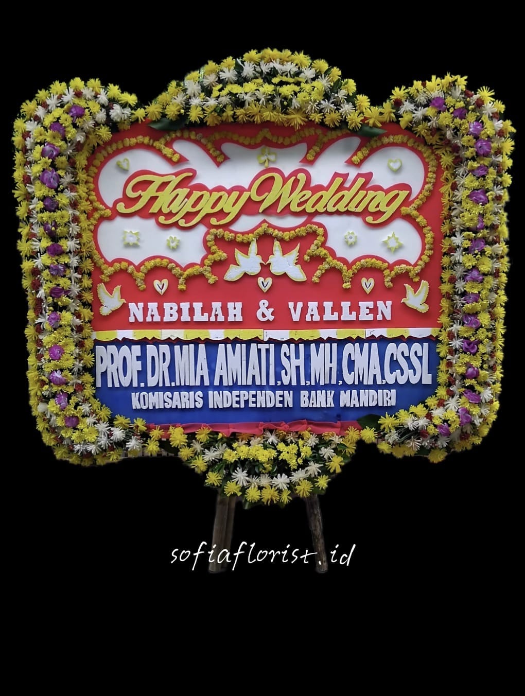 Bunga Papan Wedding 01