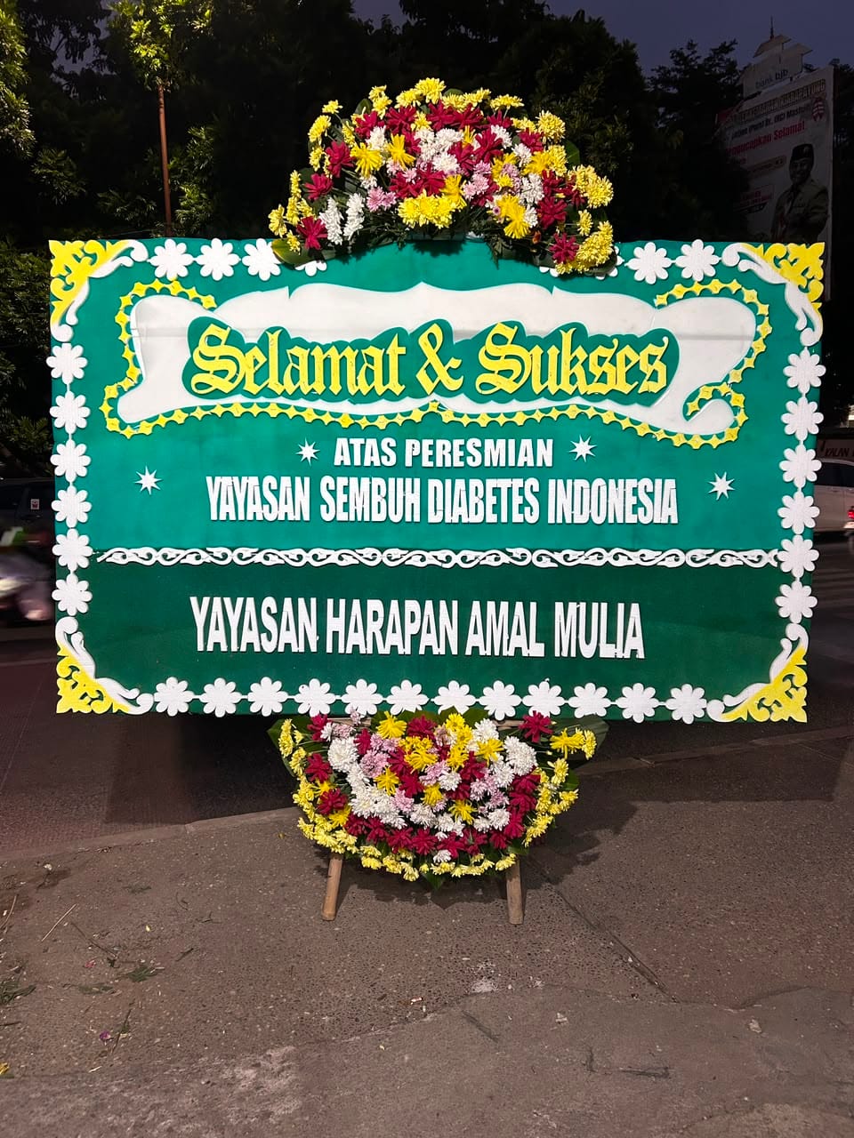 Bunga Papan Pernikahan